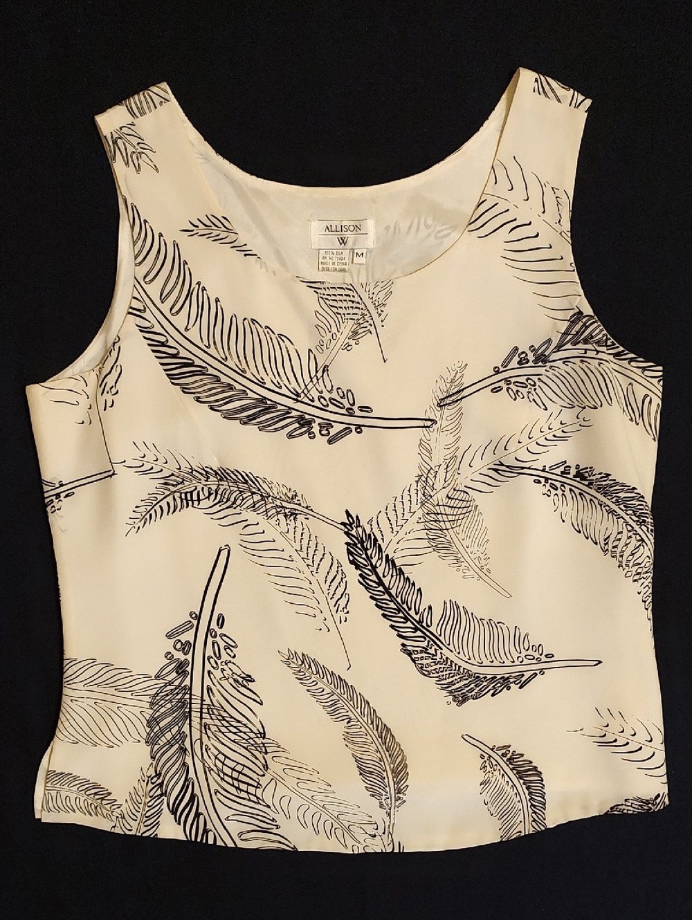 Allison W Silk Tank, Medium
